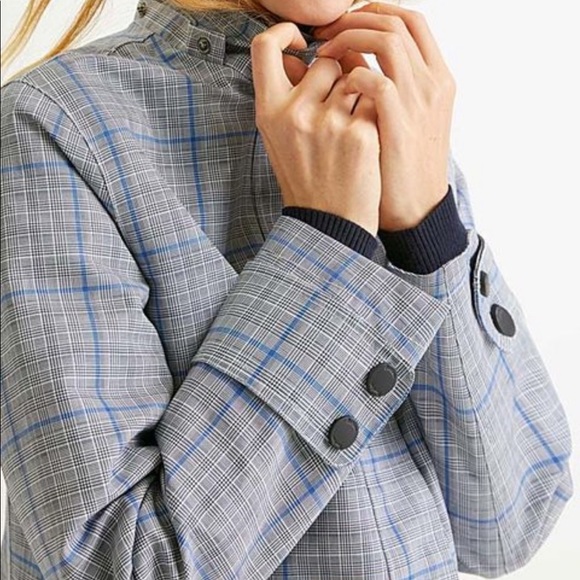 Boden Gray Check Suki Rain Coat - Picture 4 of 13